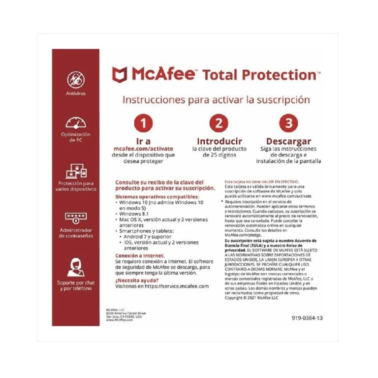 McAfee Total Protection 1 Dispositivo - Imagen 2