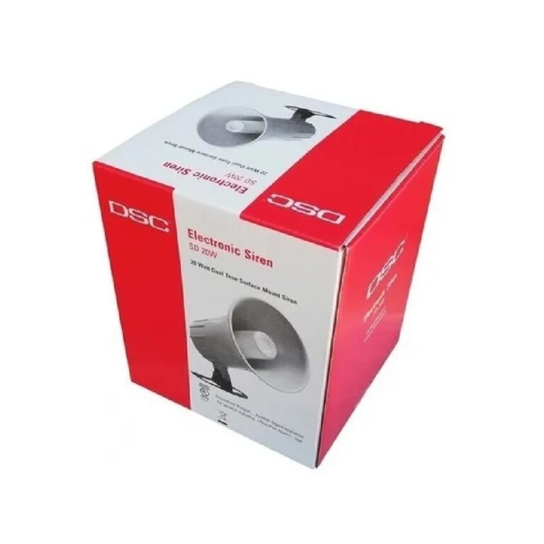 Sirena alarma Dsc 12v 20w Cónica doble tono exterior